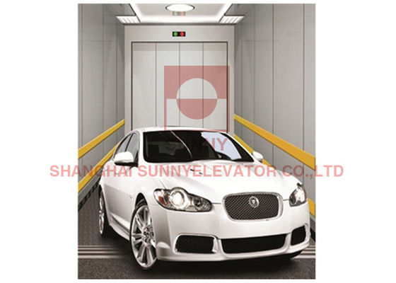 MRL Gearless Villa Car Park 0.5m Automobile Elevator Painted Steel