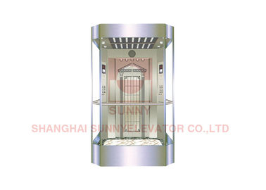 2000kg Square Shape Panoramic Elevator Observation Lift Full Glass Cabin